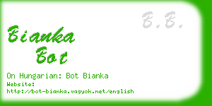 bianka bot business card